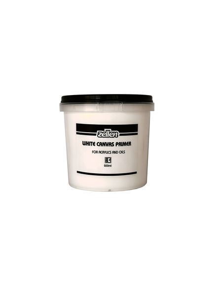 Zellen Artists' White Canvas Primer 500ml