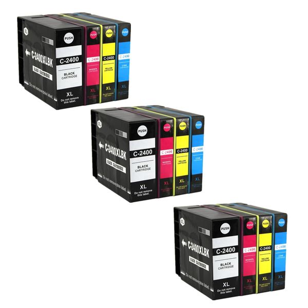 Canon 2400XL / PGI-2400 Ink Cartridge Multipack - Compatible (Combo x3)