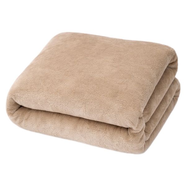Beige XL Velvty Throw 150cm x 250cm