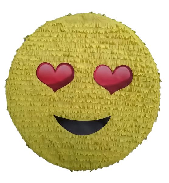 Love Emoji Round Pinata