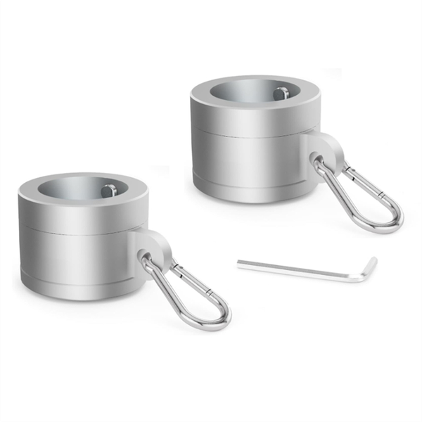 1 Pair Flag Pole Rings 1In, 360 Degree Rotating Flag Mounting Rings