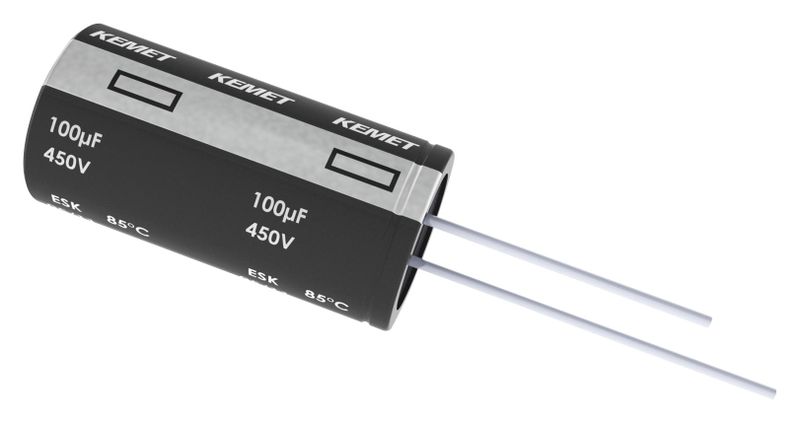 Kemet (ESK107M025AE3AA) Electrolytic Capacitor, 100 µF, 25 V