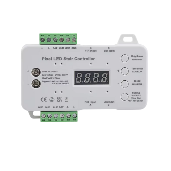 Smart LED RGB Step Light Controller Motion Sensor 12-24C DC Kit