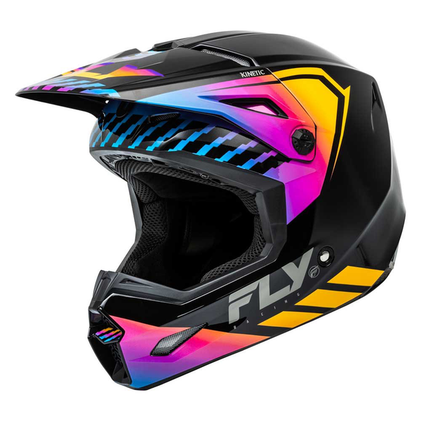 Fly Kids Kinetic Menace Black/Sunrise Helmet
