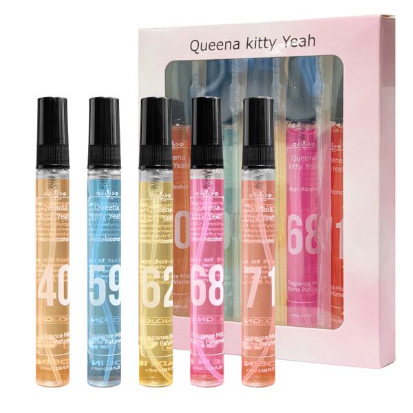 5x10ml - Portable Fragrance Spray, Lasting Freshness