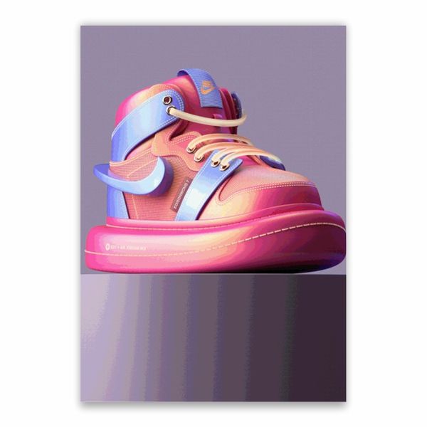 Nike ED7 Two tone Pink and purple - A1 Poster