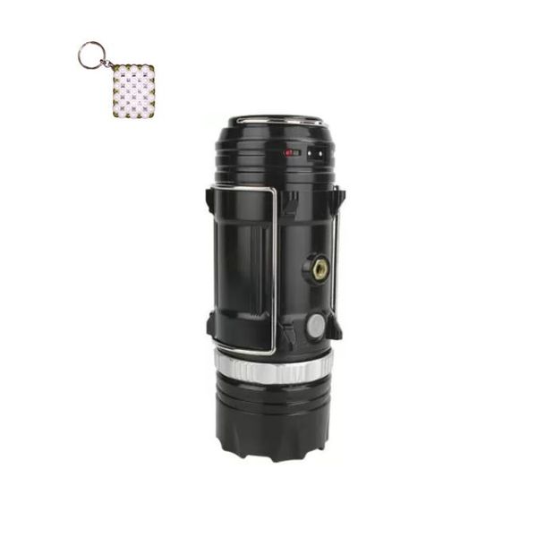 Aerbes AB-TY29 Black Rechargeable Solar Powered Light And A Keyholder