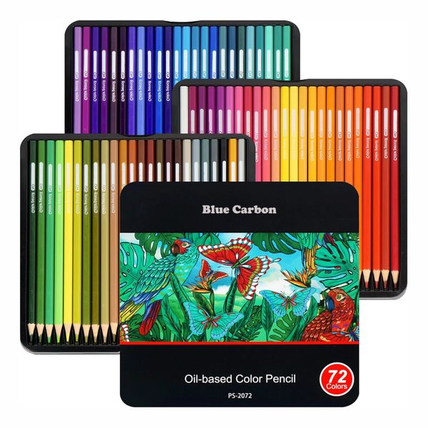 72 Colors Colored Pencils Set Oil-Based Drawing Pencils for Artist Drawing