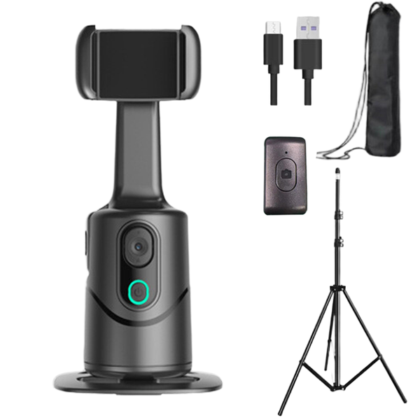 Intelligent AI Face Tracking Selfie Phone Holder 360 Rotation Stabilizer