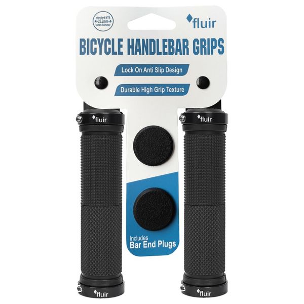 Fluir Bicycle Easy Lock On Grips 130mm