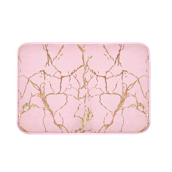 Ultra-Absorbent Memory Foam Bath Mat - Marble Collection