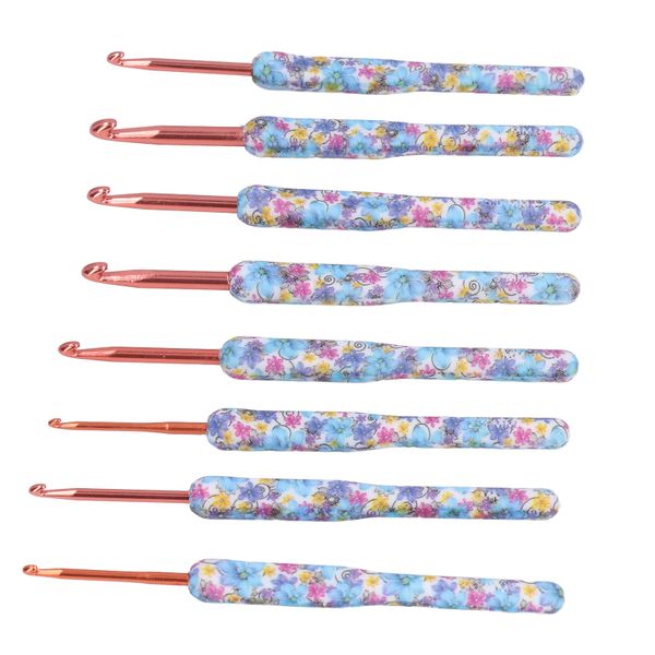 Crochet Hooks Kit Ergonomic Handle for Knitting