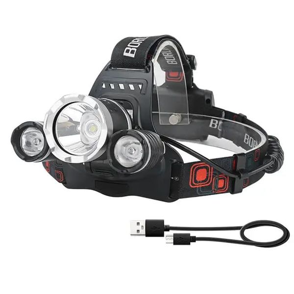 Outdoor Rechargeable Waterproof Bright LED COB Head Lamp Torch