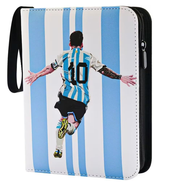 MESSI - 400 Trading Card ring Binder folder + 50 Sleeves