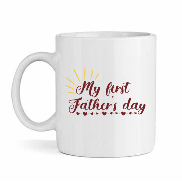 First Father's Day v1-Father's Day - Valentines - Birthday - Christmas Pack Mug