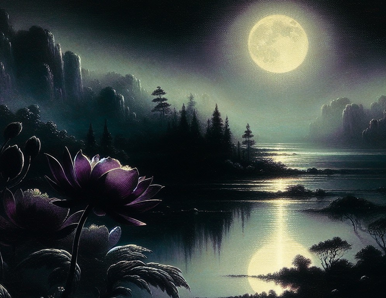 Canvas Home Decor Wall Art - A Dark Night