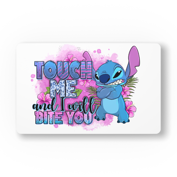 Stitch Touch Me And I Will Bite You Themed Mousepad | Shop Today. Get ...
