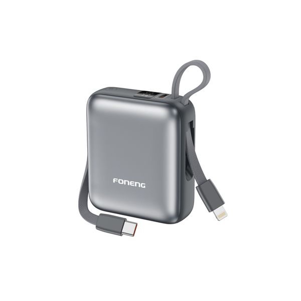 10000 mAh Mini Dual-Cable 22.5W Fast Charging Power Bank