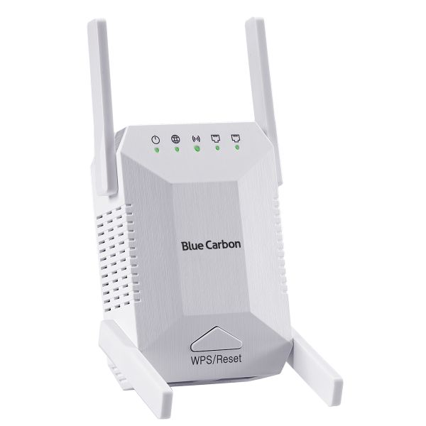 Blue Carbon 300Mbps Wi-Fi Range Extender Wireless WiFi Repeater-White