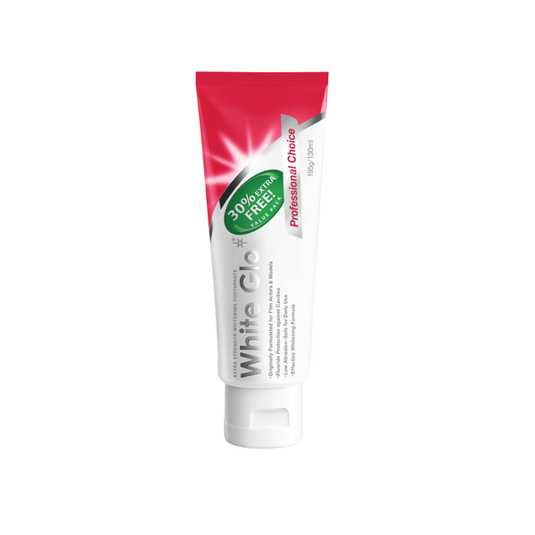 White Glo Whitening Toothpaste Professional Choice 100ml+30ml Free