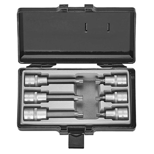 Force 1/2" Spline Socket Bit Set 6 Piece