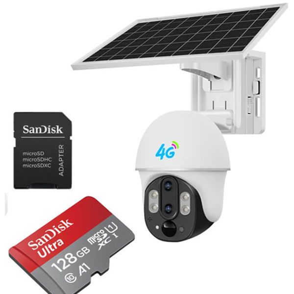 Solar 4G Security Camera with 128GB Storage