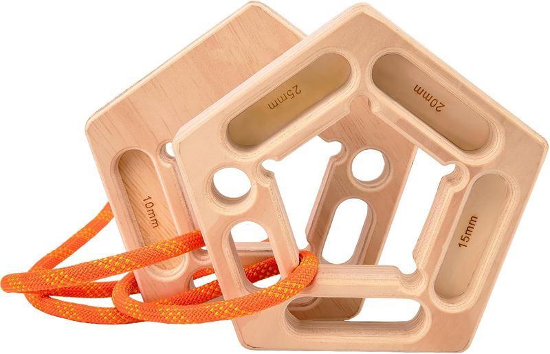 Climbing Hangboard - Wood Fingerboard Training Tool
