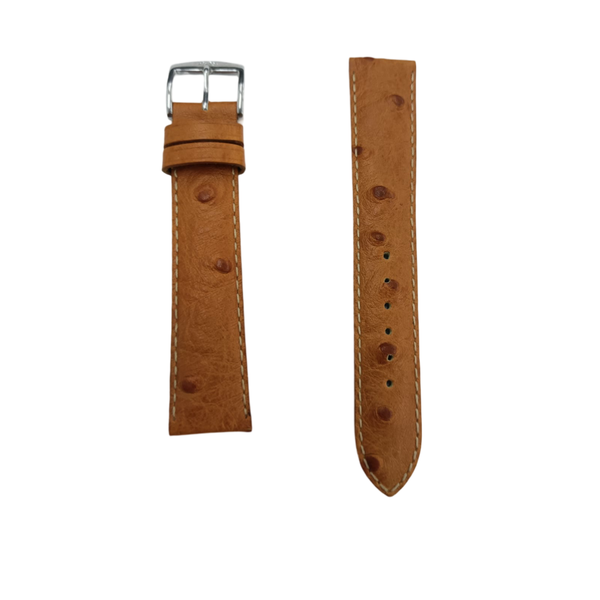 18mm Aero Comfort Ostrich Grain Watch Strap