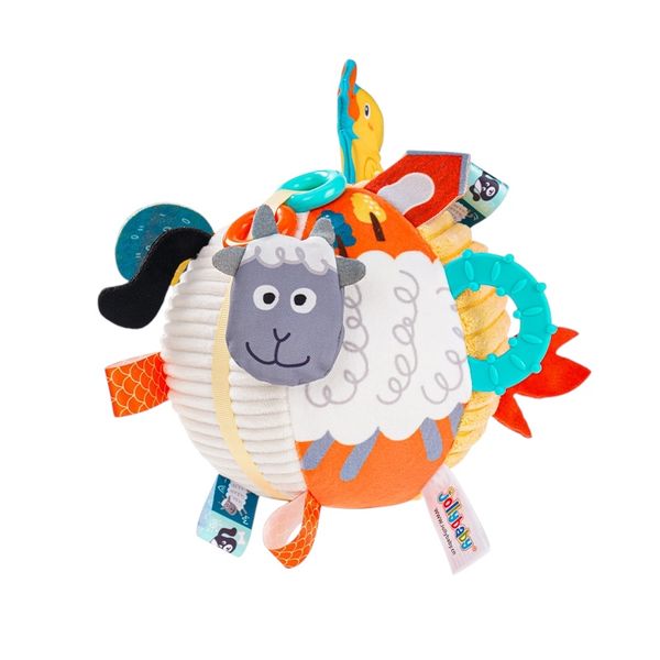 5 In 1 Baby Plush Farm Animal Sensory Activity Ball for Early Development