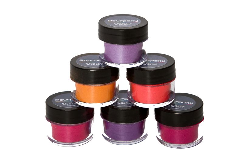 PourPoxy Metallic Pigment Purple &amp; Red Resin Art, River Tables &amp; Craft