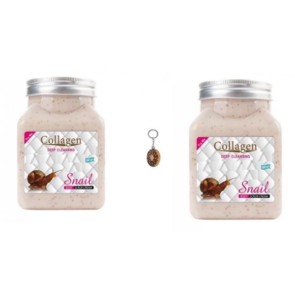 Collagen Snail Body Scrub x 2 &amp; Fancy Keyring
