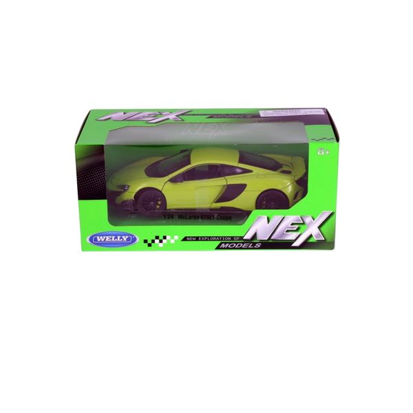 McLaren 675LT Hardtop, Bright Green - Welly - 1/24 scale Diecast Model