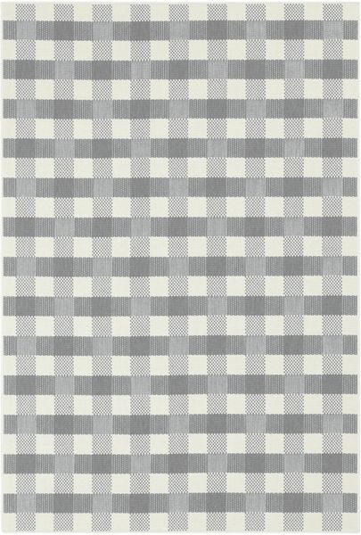 Rug Warehouse Floccus Tartan Inspired Grey