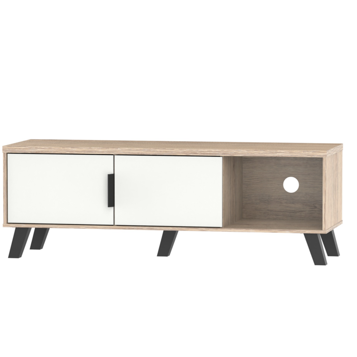 Megafurn Two Toned Tv Stand With 2 Doors 120cm