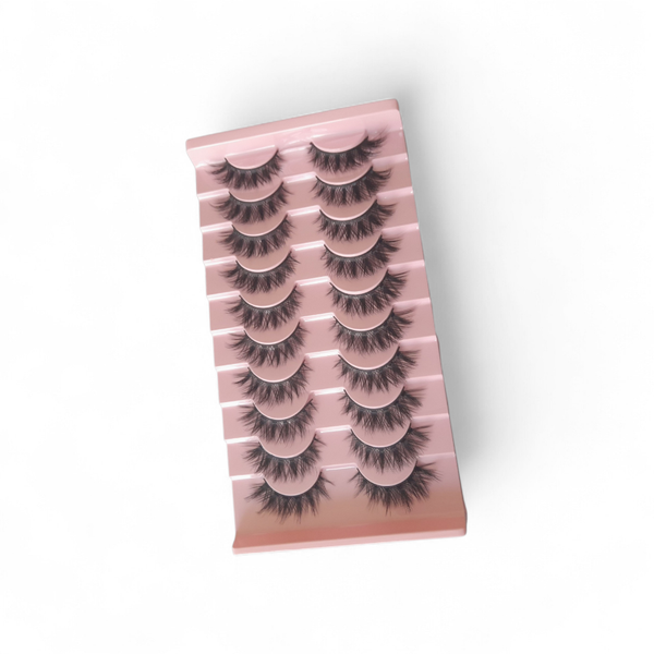 Everyday Natural False Lashes - 10 Pairs Comfortable Fit