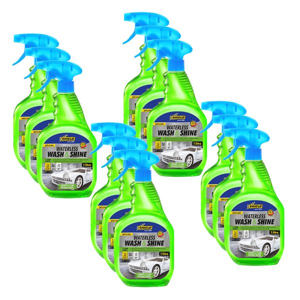 Shield - Waterless Wash &amp; Shine - 1 Litre - 12 Pack