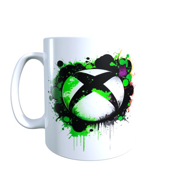 Xbox Logo Splatter - Console Themed Coffee Mug
