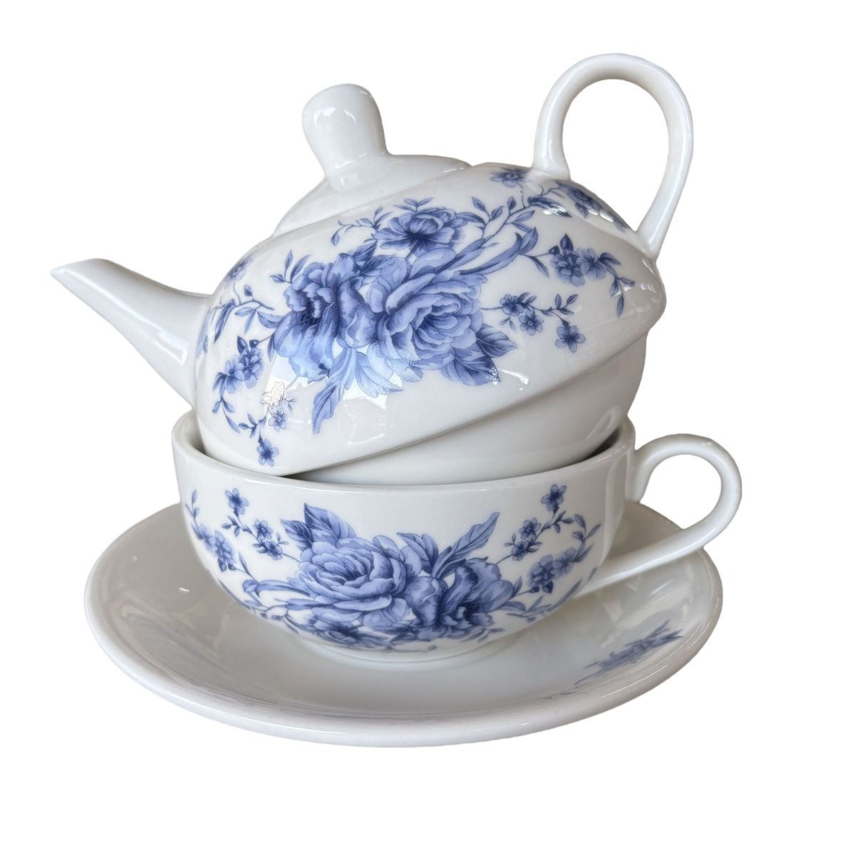 425ml lid＆Saucer with H）Teapot＆Cup （Peninsula White fit that cup and Teapot - 425ml One For Tea Basics ポット・急須