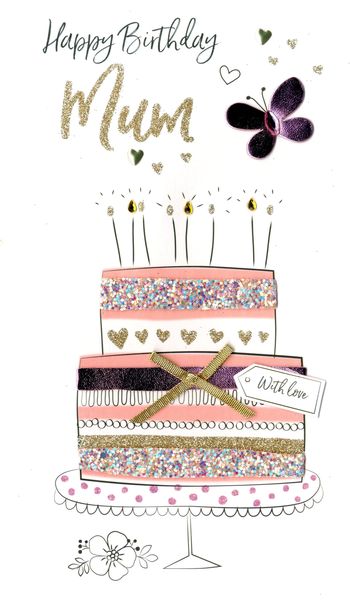 Greeting Card - Mum - Cake