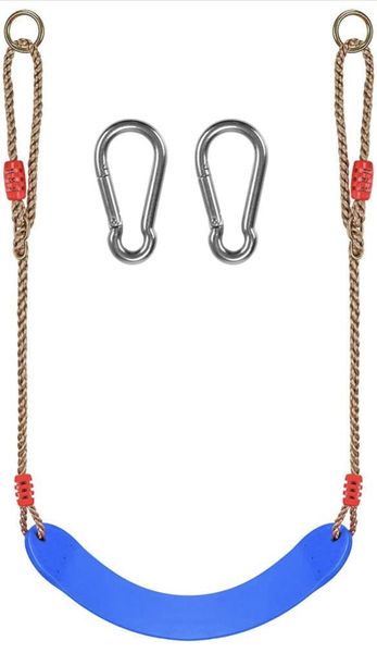 Swing Seat with Rope and Snap Hook, Length Adjustable