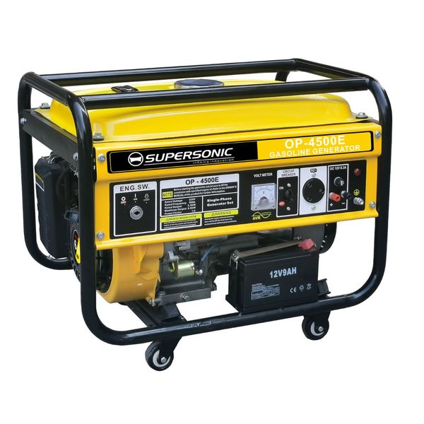 Supersonic Petrol &amp; Oil 4-Stroke Generator OP-4500E - Load Shedding