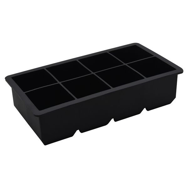 Large Silicone Ice Block Cube Tray Mould - 8 Cubes