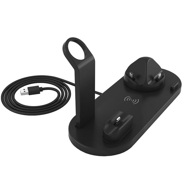 4 in 1 Multi-function Wireless Charging Station - Black