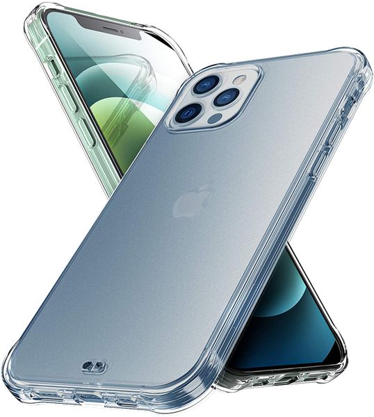 H Q Shockproof TPU Gel Cover for iPhone 12 - Clear
