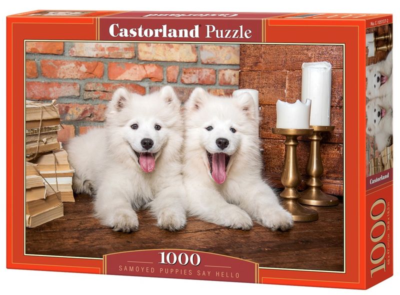 Castorland Samoyed Puppies Say Hello 1000 Pieces