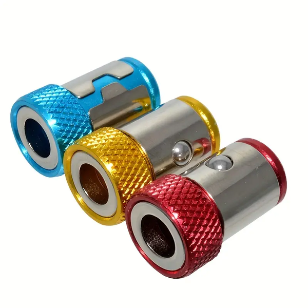 Screwdriver Head With Magnetic Locator, Batch Head Magnetic Ring - 3 Piece