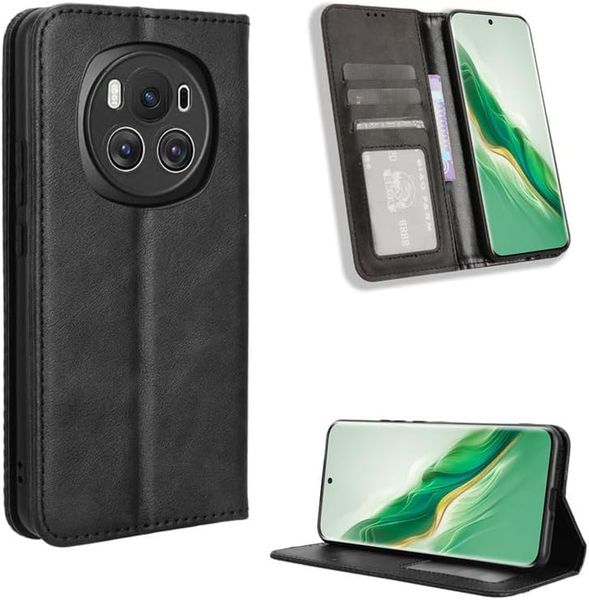 Case for Honor Magic 6 Pro 5G, Wallet Magnetic Flip Card Phone Cover