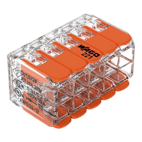 WAGO 221 Compact Splicing Connectors. 10 Wago - Box of 15 Pieces