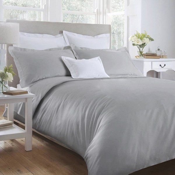 Sheraton 400TC Oxford Egyptian Cotton Duvet Cover Set Silver Buy Online in South Africa