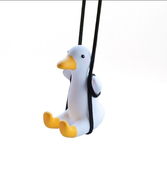 Swinging Duck Car Rear View Mirror Hanging Accessories